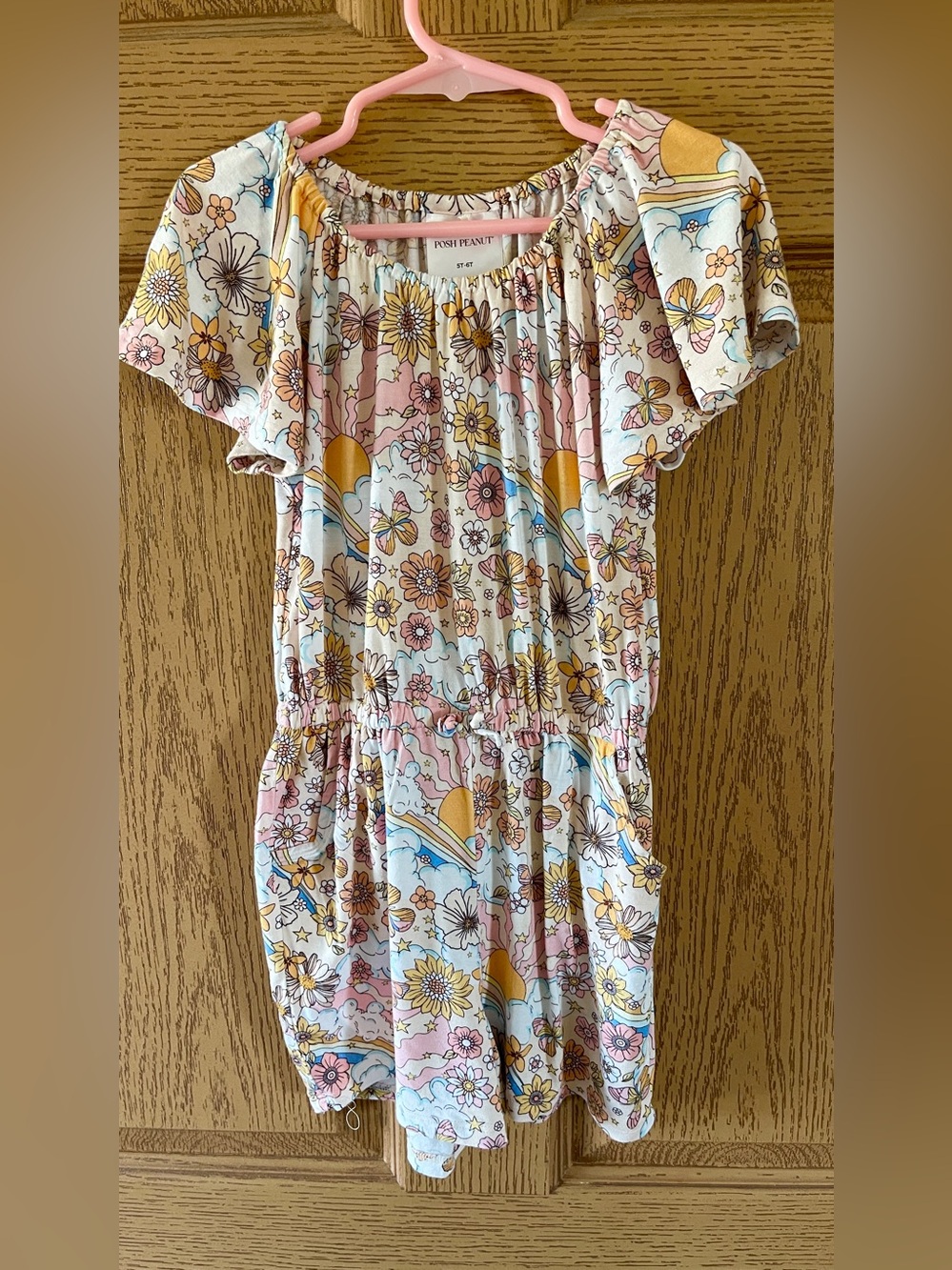 Posh Peanut Dolly Flutter Sleeve Romper